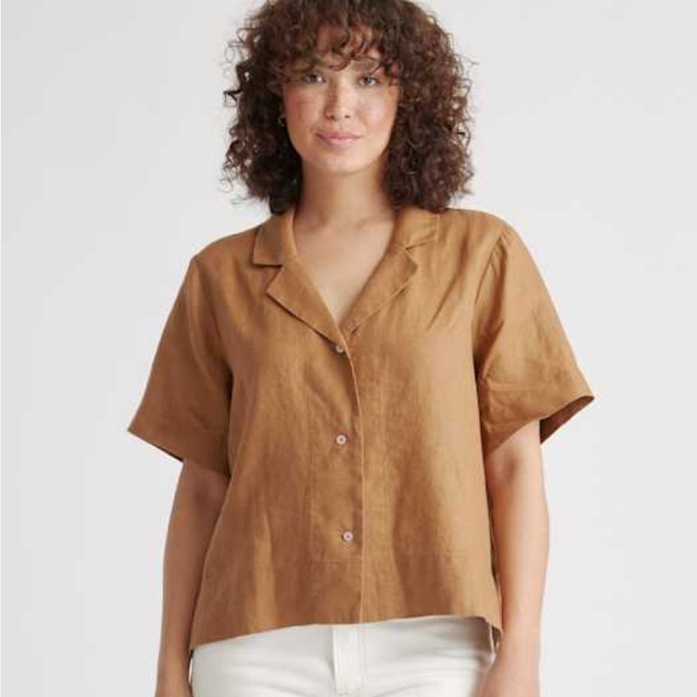 Quince Womens 100% European Linen Shirt